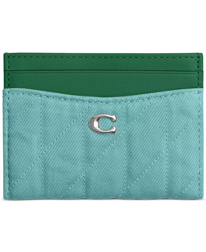 

Джиговая картхолдер Essential Denim COACH, зеленый