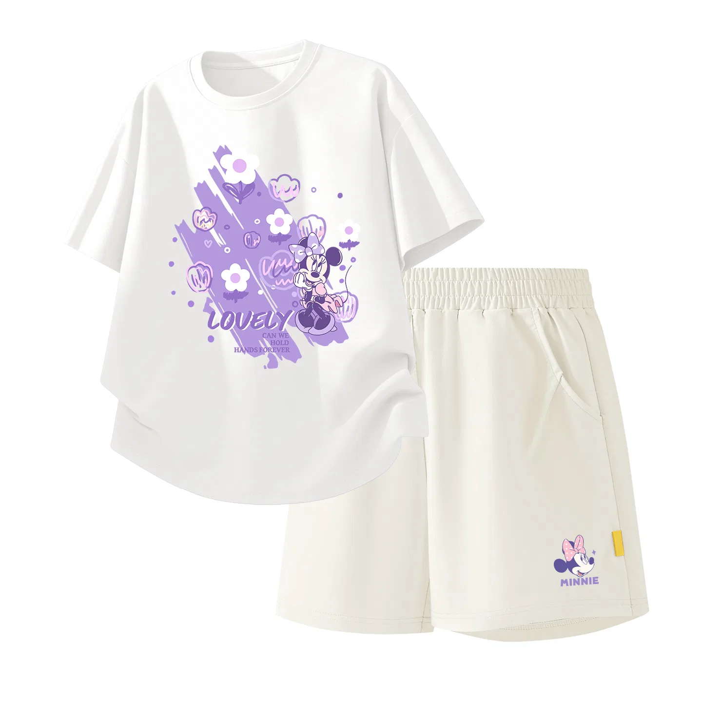 Детский спортивный костюм Casual Sportswear 2 Piece Set Disney, Di Bubble White+Di Knot K_Bottom Right Mist White