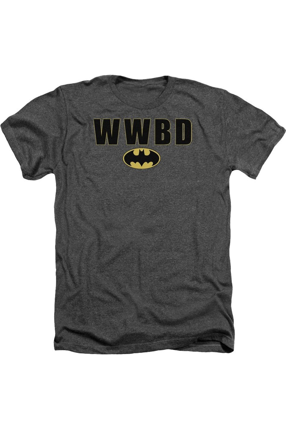 

Футболка для взрослых с логотипом Batman WWBD Heather Gildan, цвет charcoal