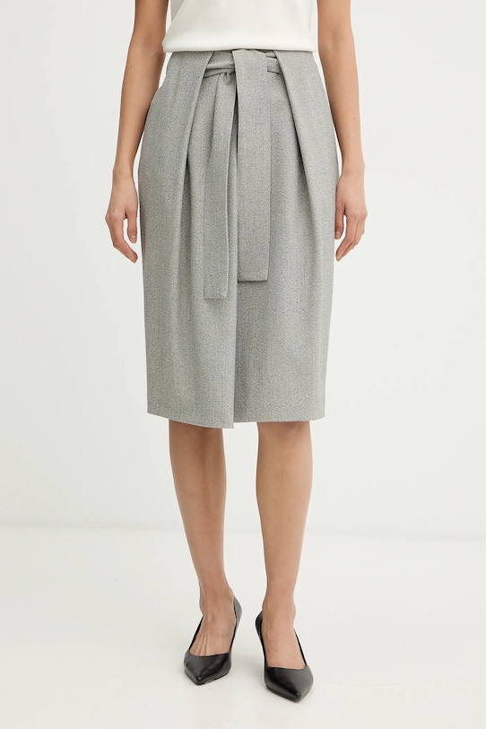 

Юбка из шерстяной смеси vakava BOSS, серый