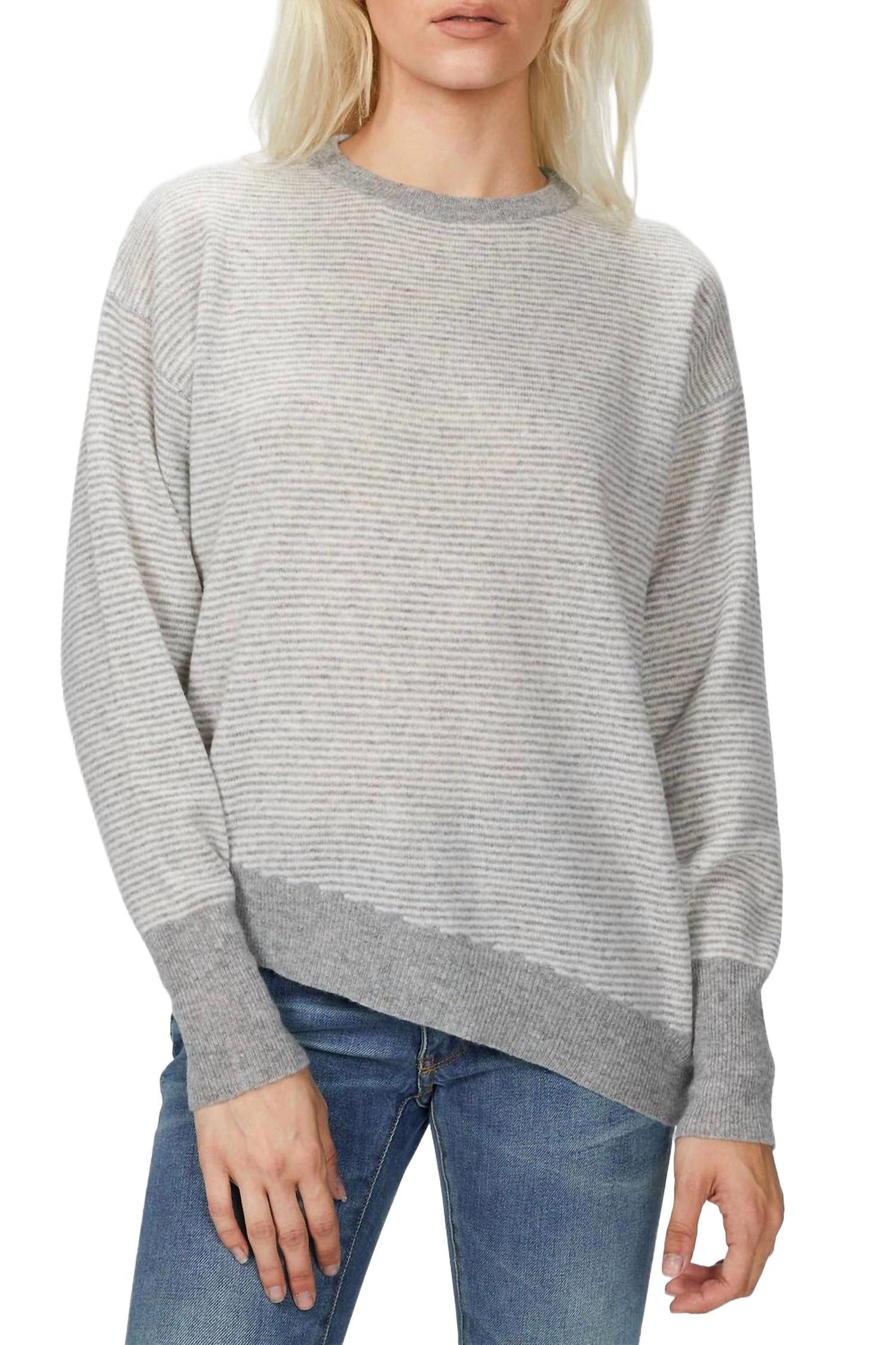 

Свитер с круглым вырезом в серо-бежевом цвете Nude