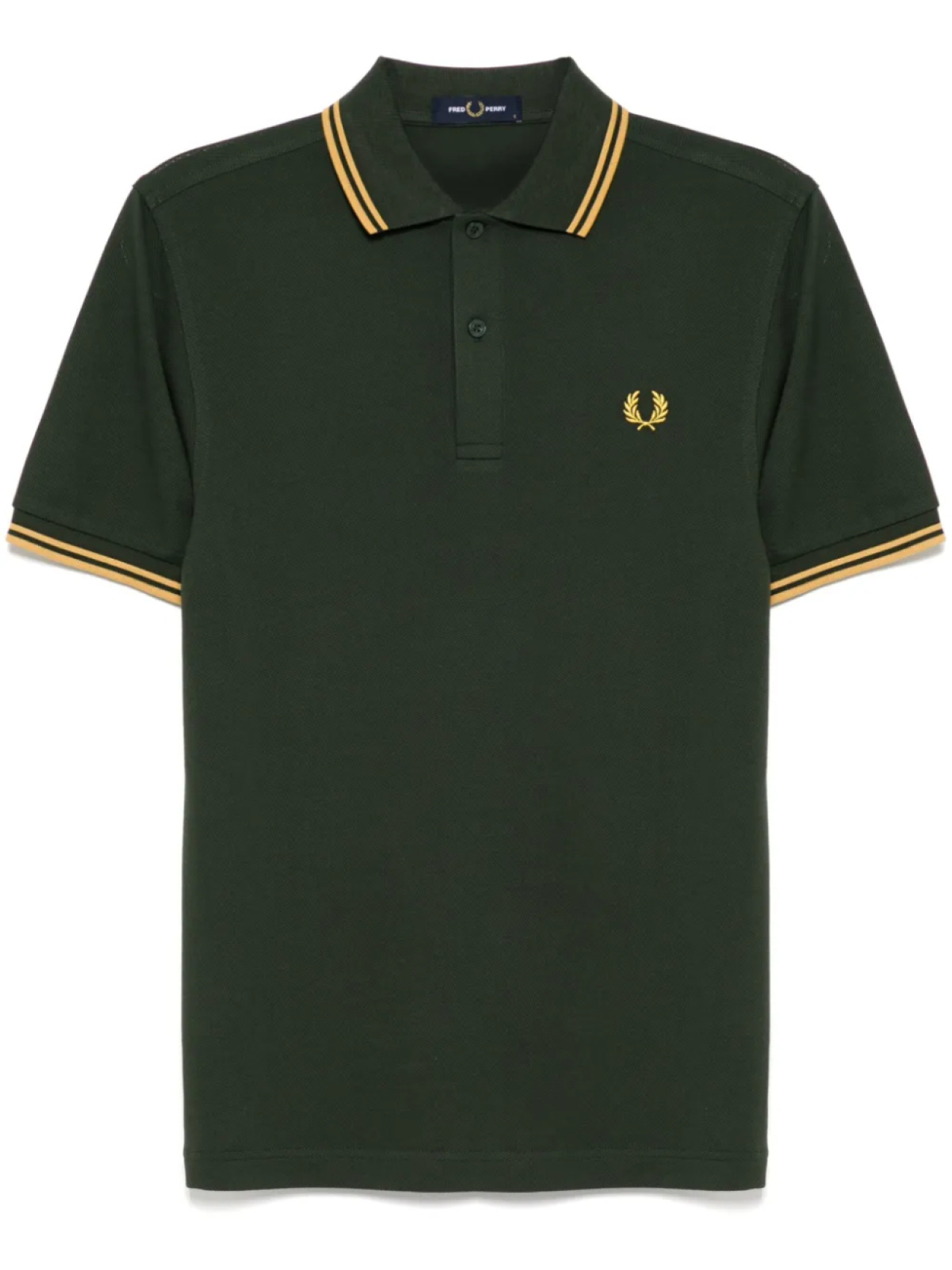 

Рубашка поло с контрастной окантовкой Fred Perry, зеленый