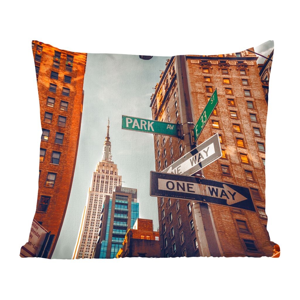 

Декоративная подушка MuchoWow Диванная подушка Декоративная подушка для гостиной 45 x 45 см Центр города Нью-Йорк - Чехлы на подушки - Декоративные чехлы на подушки - Декоративные чехлы на подушки