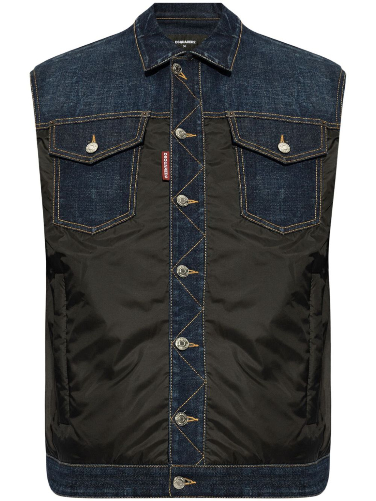 

DSQUARED2 жилет с логотипом, синий
