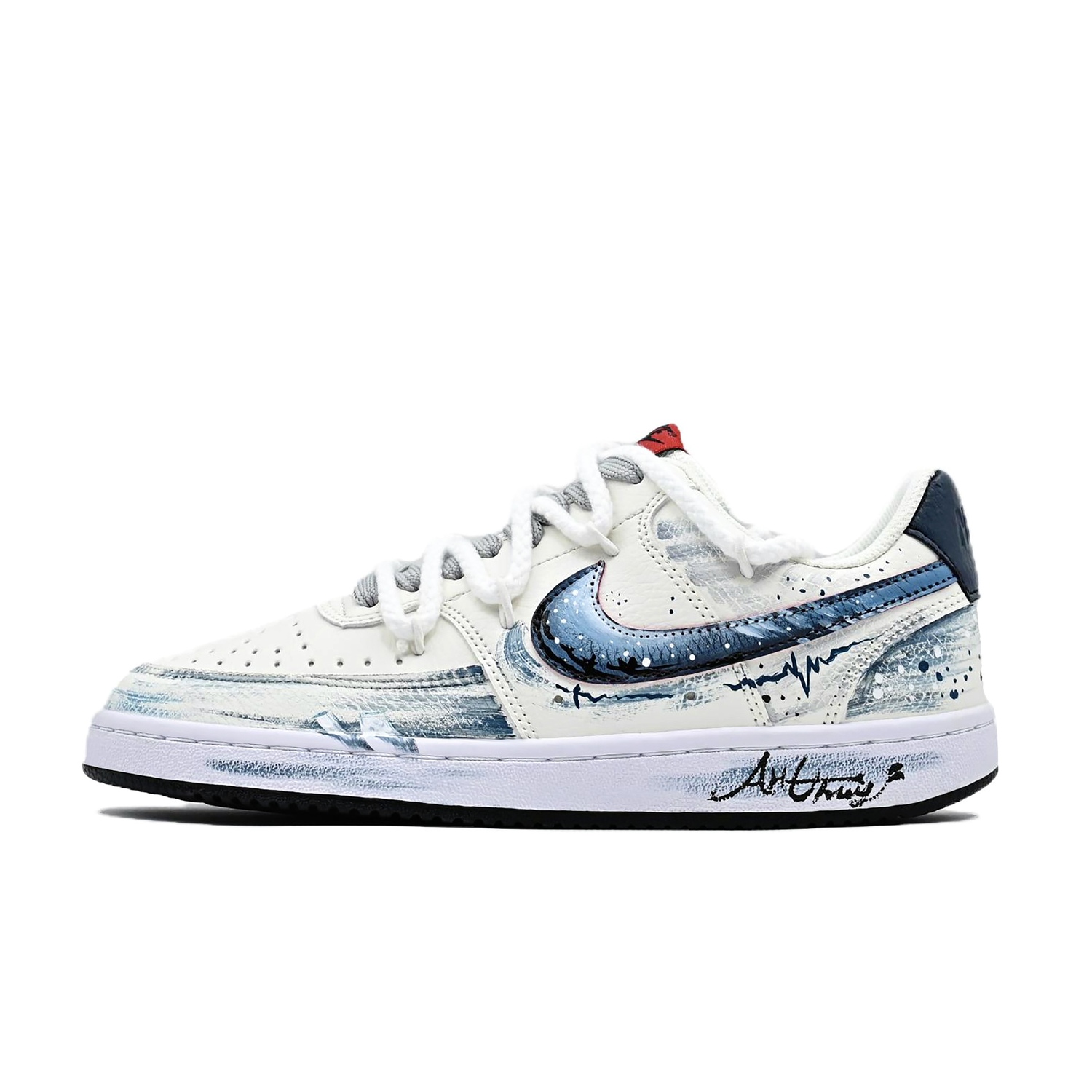 

Nike Кроссовки Court Vision Deep Sea Cosmic устойчивые к истиранию нескользящие низкие мужские синие - тёмно-небесный, цвет Dark Sky Blue