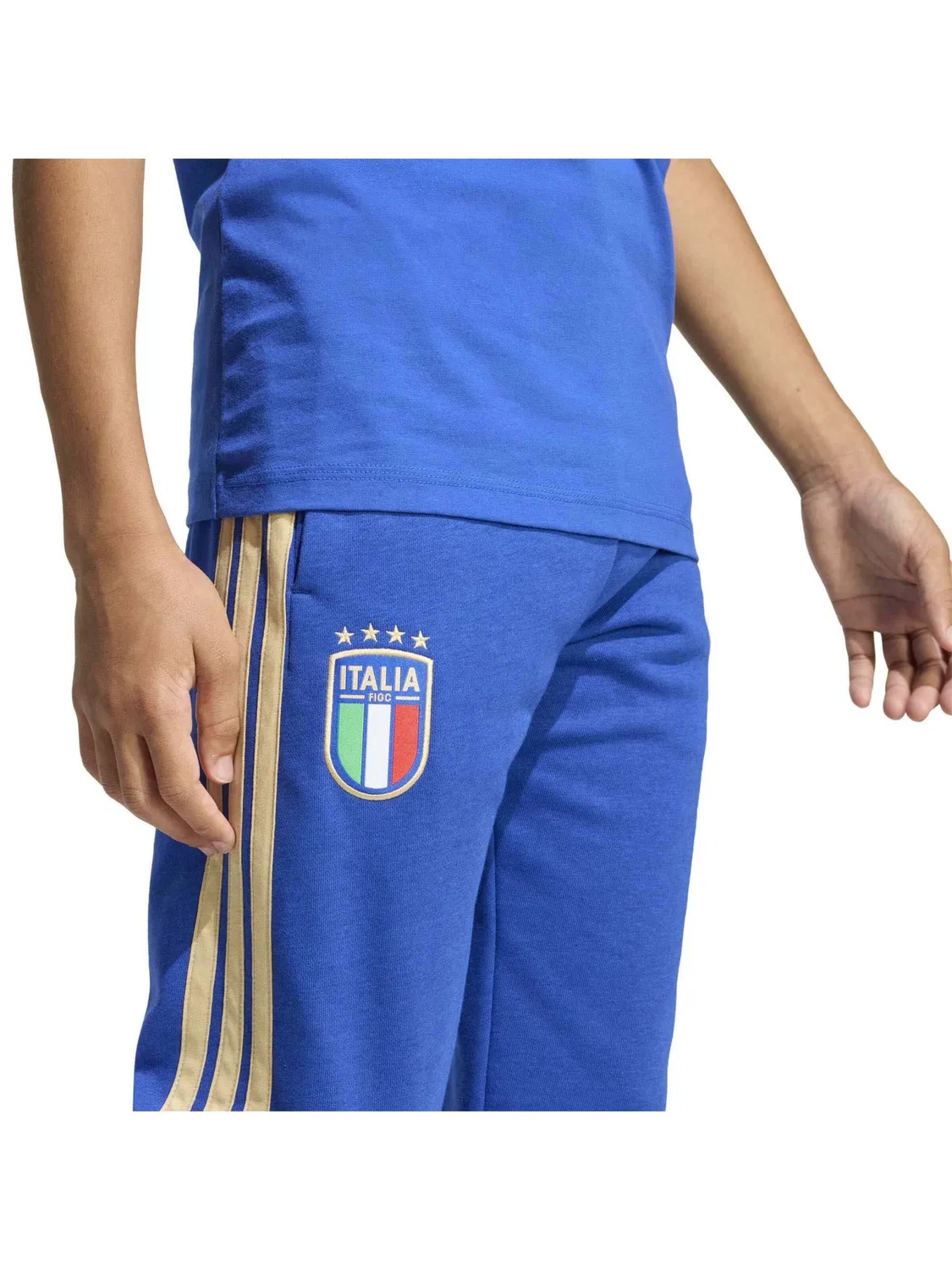 Спортивные брюки Adidas Sportswear Regular Workout Pants синего цвета — фото 4