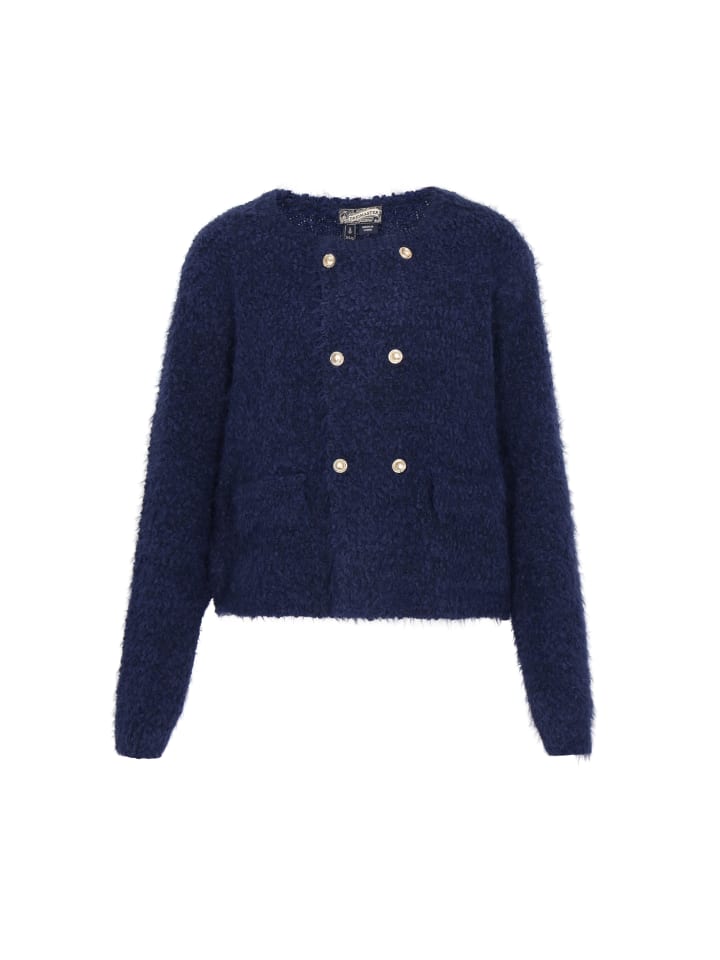 

DreiMaster Женский кардиган темно-синего цвета