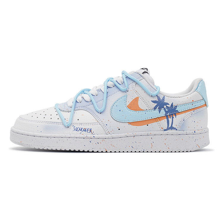 

Кроссовки Nike Court Vision 1 Skateboarding Shoes Women's Low-top Blue, синий