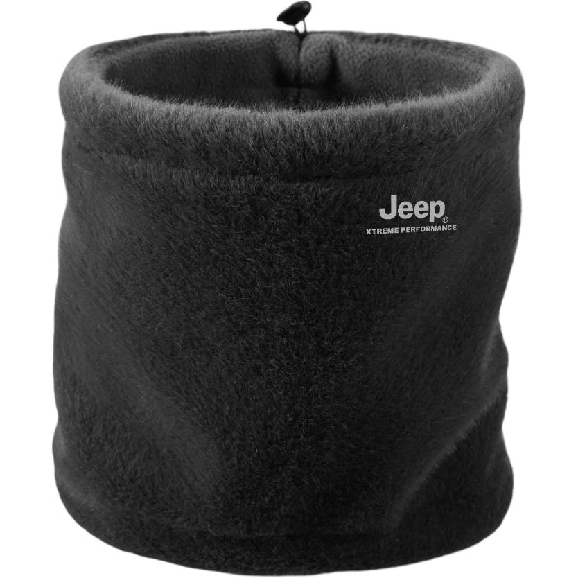 

Унисекс-бини из полярного флиса Jeep, черный-scarf[full fleece]