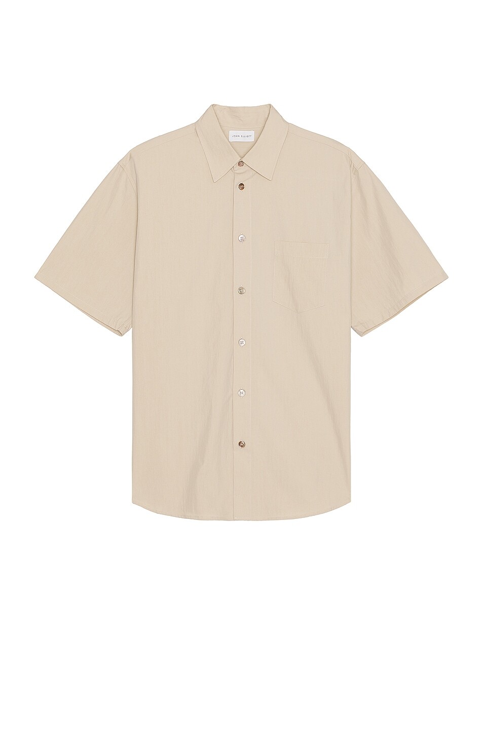 

Рубашка John Elliott Ss Cloak Button Up, цвет Dust