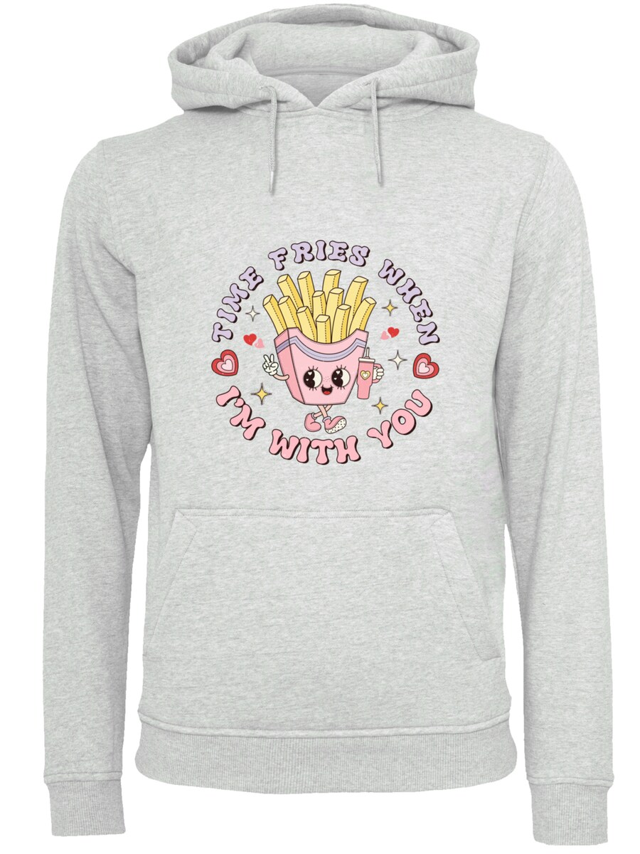 

Толстовка F4NT4STIC Time Fries when I am with you Valentinstag, Grey