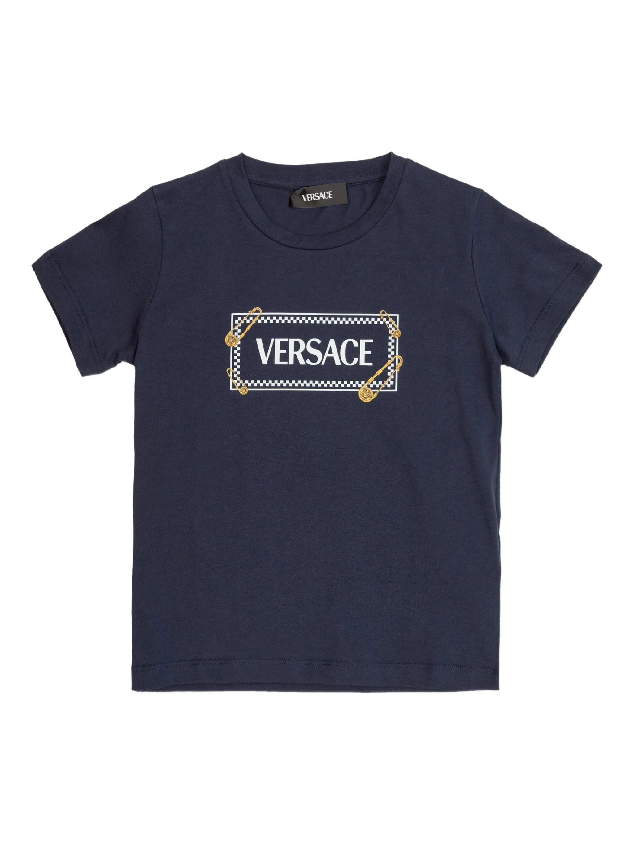

Футболка с логотипом Versace Kids, синий