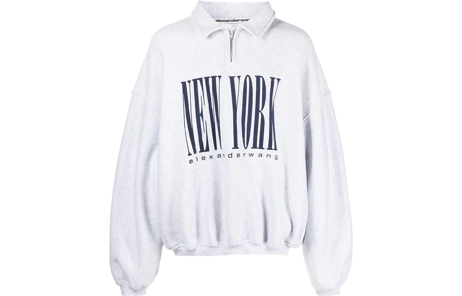 

Свитшот унисекс серый Alexander Wang