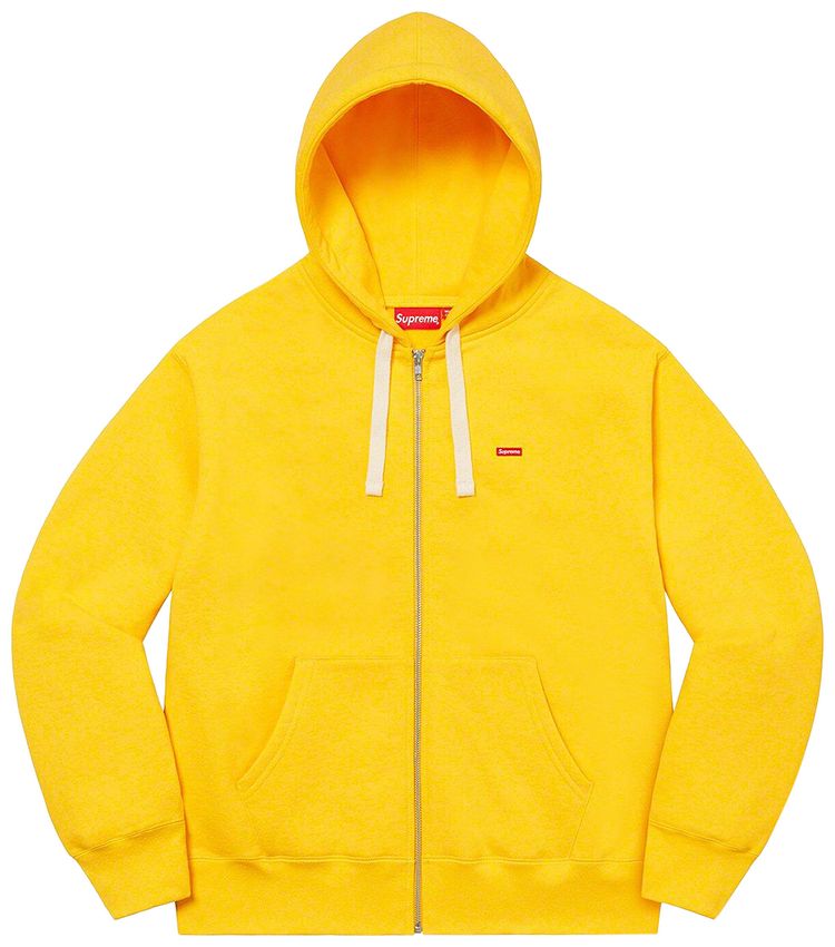 

Толстовка Supreme Small Box Drawcord Zip Up Hooded Sweatshirt 'Yellow', желтый