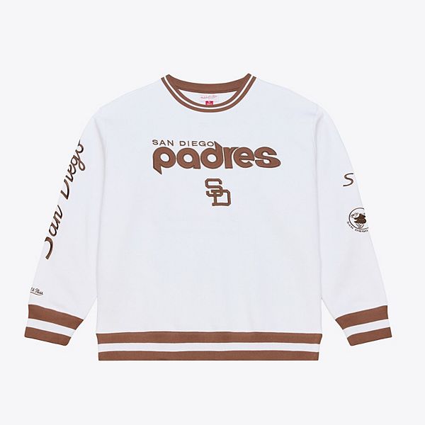 

Мужской белый свитшот San Diego Padres Arctic Fleece Mitchell & Ness