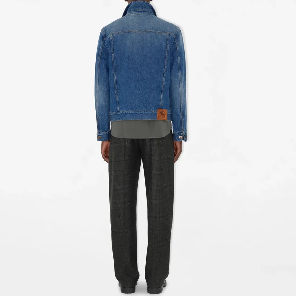Джинсовая куртка EKD-patch Burberry, medium синий — фото 4