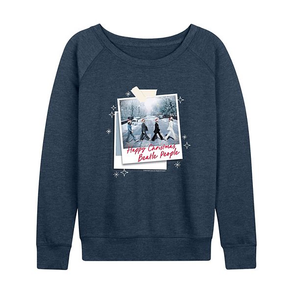 

Футболка с длинным рукавом The Beatles Happy Christmas Polaroids Licensed Character, Heather Indigo