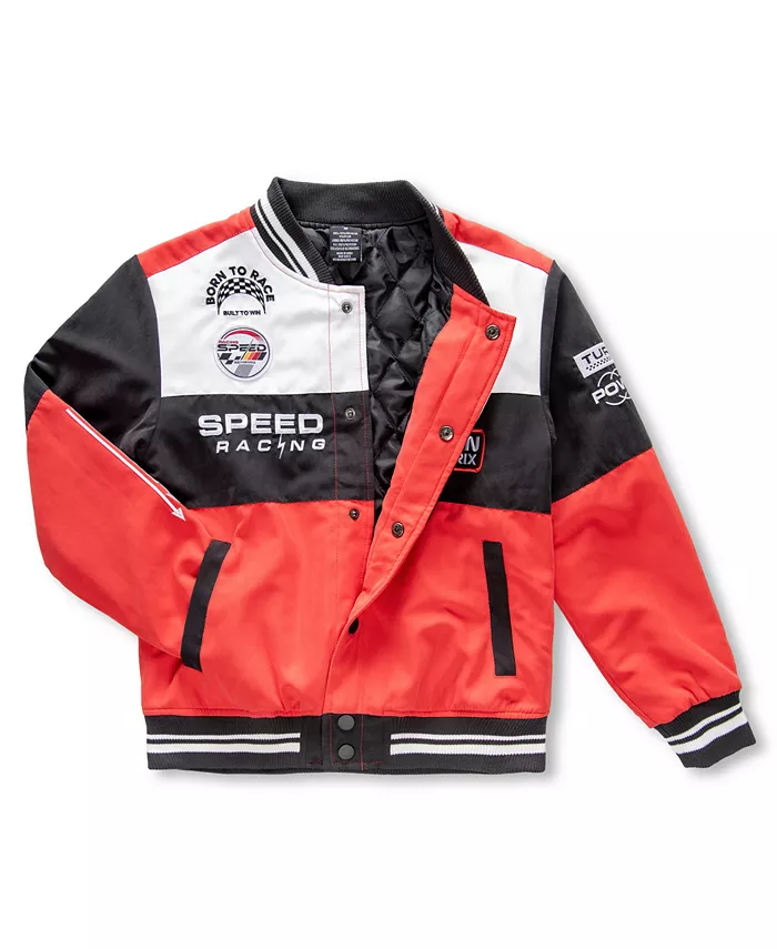 

Куртка Big Boys Buz Racing Varsity Ring Of Fire, красный