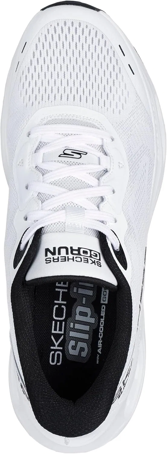 Кроссовки Skechers Men's Max Cushioning Glide Step Advert Hands Free Slip In Trainers, 2-White Black — фото 3