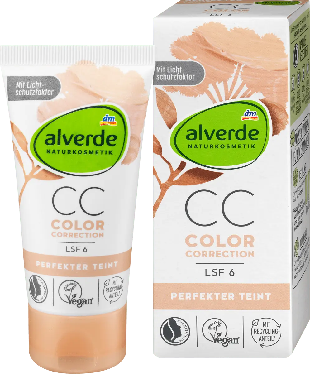 

СС крем Идеальный цвет лица SPF 6 50мл alverde NATURKOSMETIK