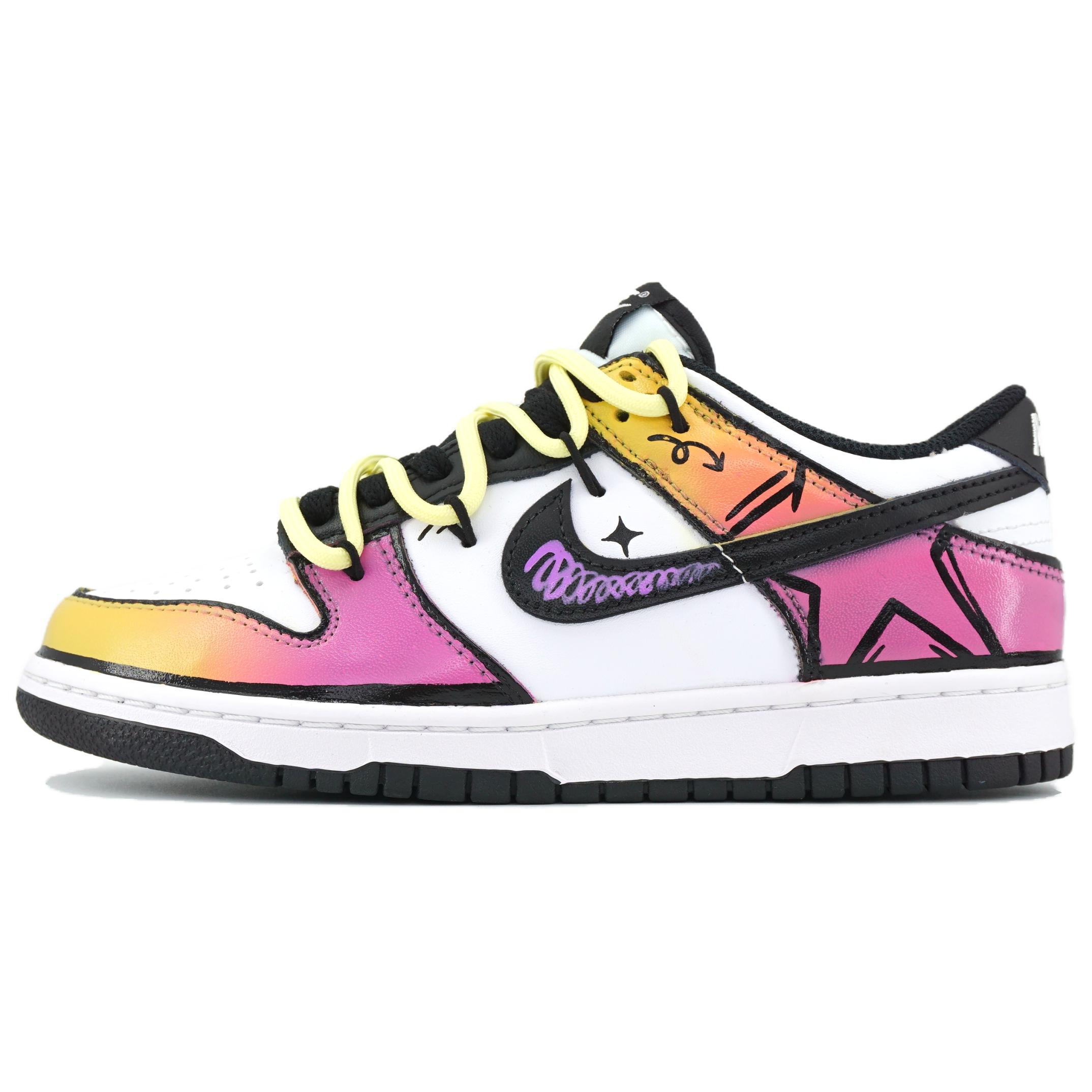 

Nike Детские скейтбординговые кроссовки Dunk Dreamy Stellar Orbit Slip Resistant Abrasion Resistant low top White Unisex