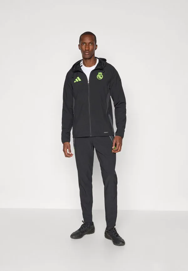 Куртка для путешествий real madrid tiro25 pro vis tech travel jacket team Adidas Performance, Black/Lucid Lemon — фото 2