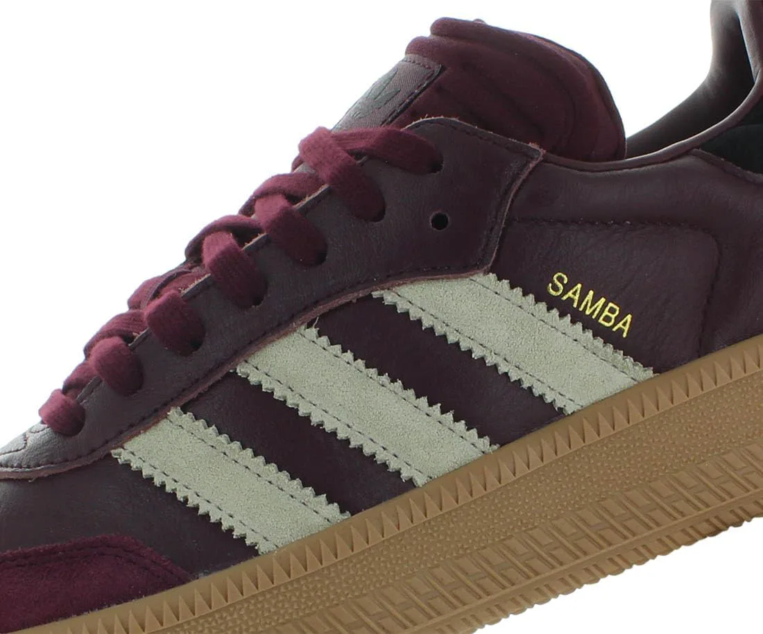 Мужские кроссовки Adidas Samba XLG для повседневной носки, бордовый/бежевый/красный — фото 2