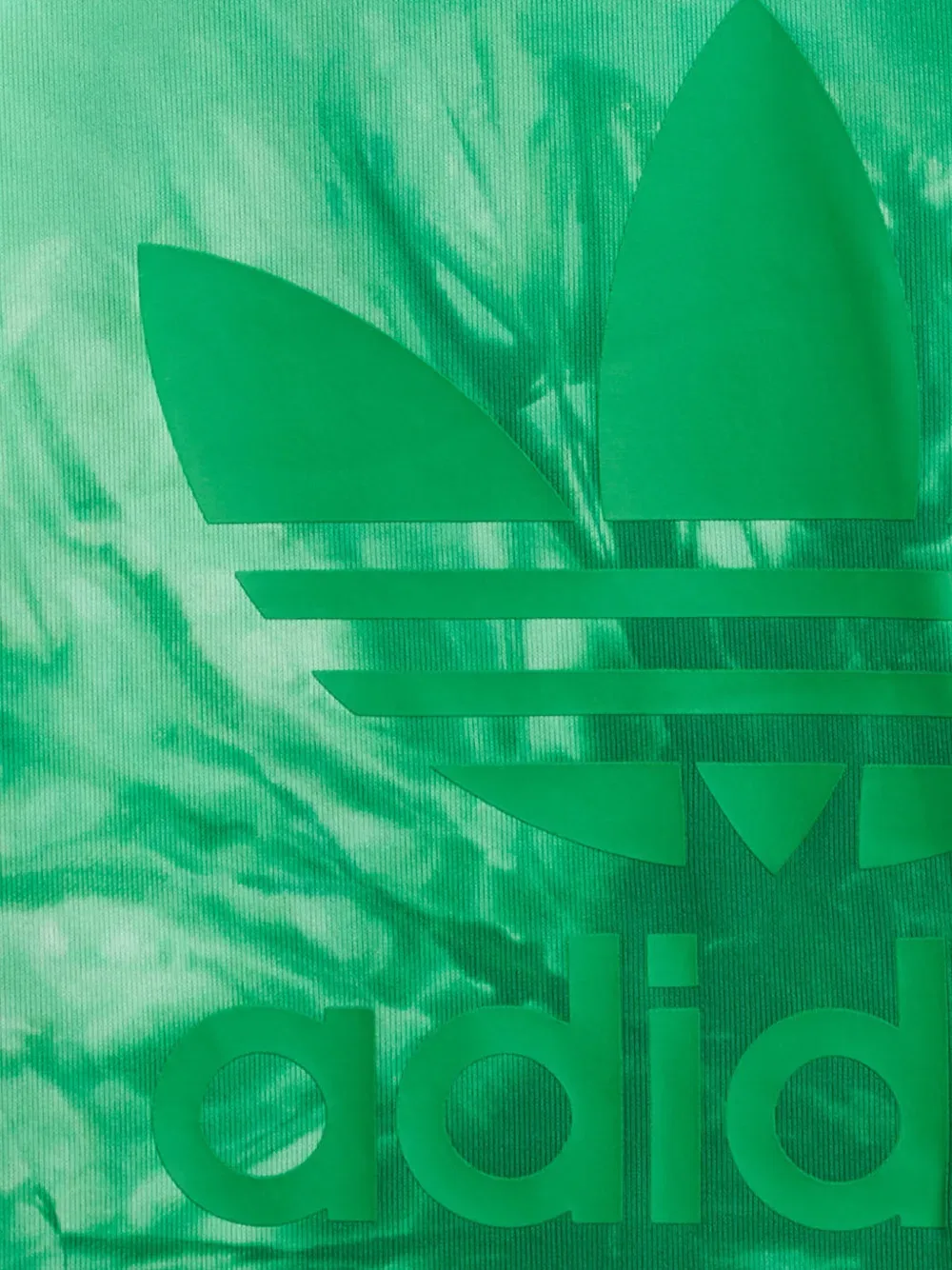 Футболка с окрашиванием тай-дай Pharrell Adidas Kids, зеленый — фото 2