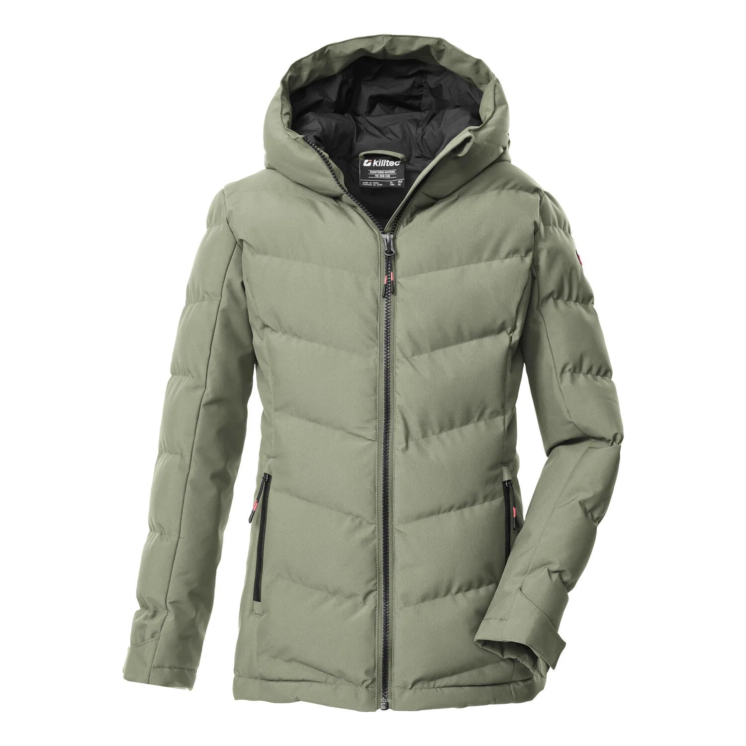Детская стеганая куртка KOW 220 GRLS QLTD JCKT Killtec, Grun Naturweiß