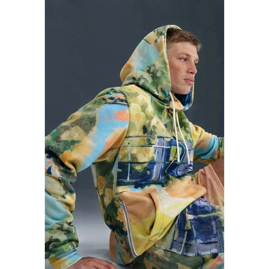Свитшот мужской с капюшоном Therma-Fit Pullover Basketball Hoodie Nike, Зеленый — фото 2