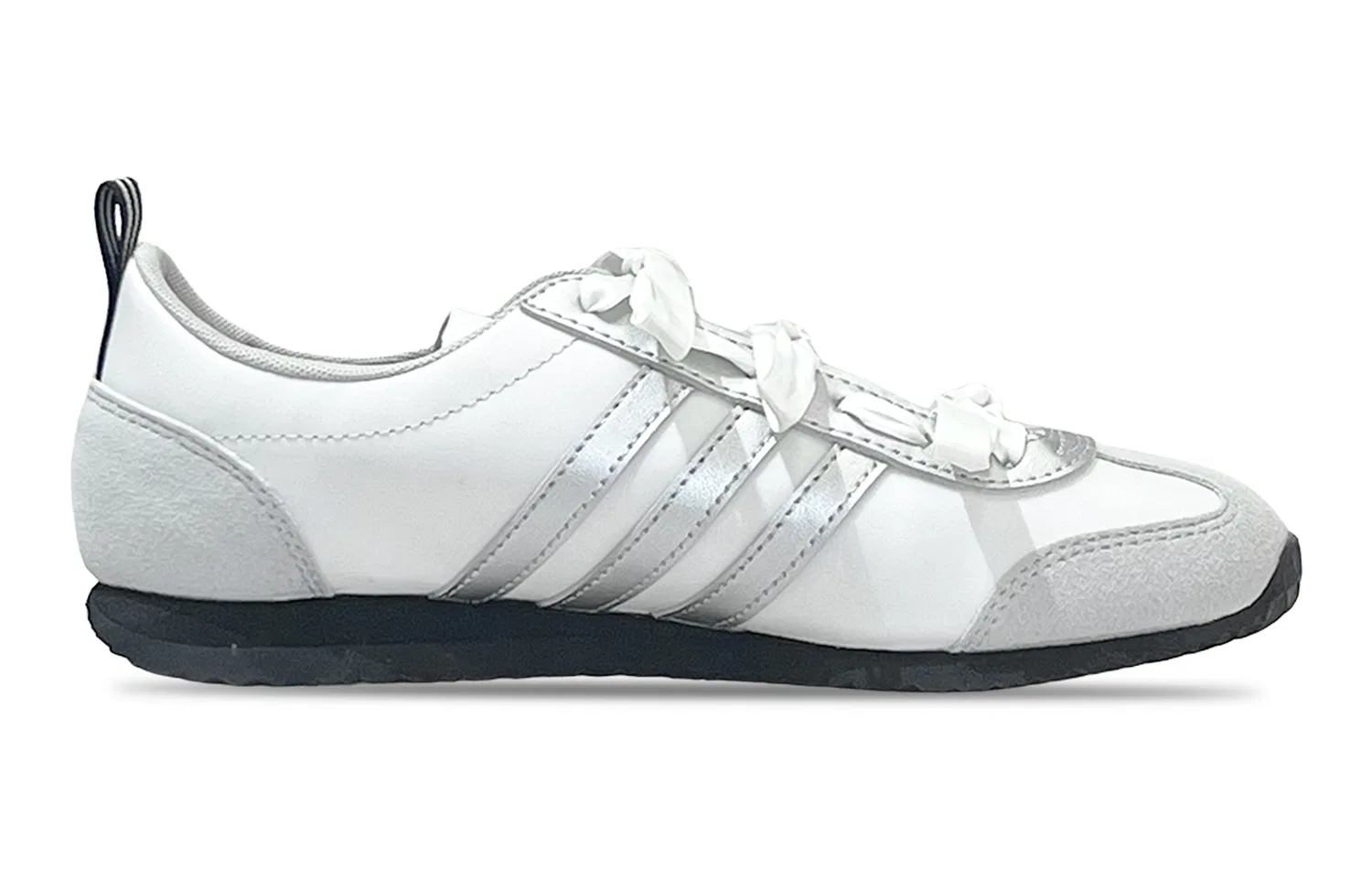 Детские повседневные кроссовки с низким верхом Adidas, Silver White — фото 3