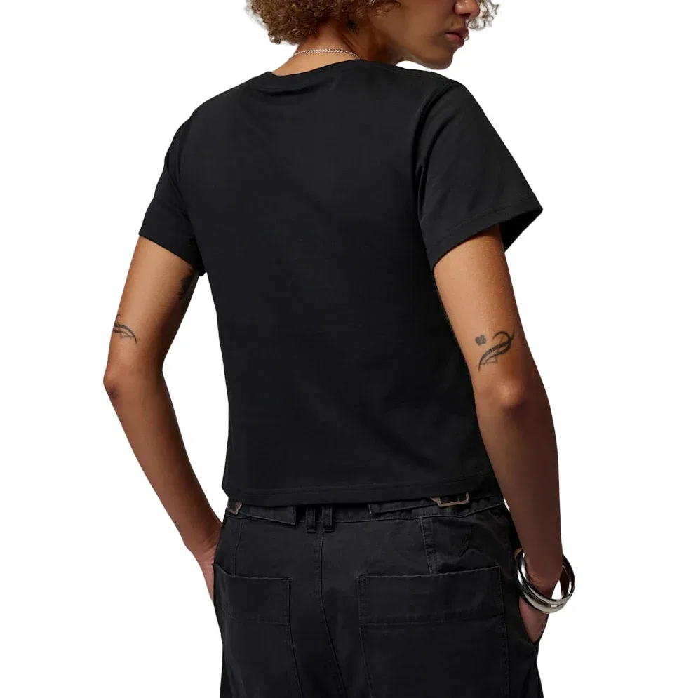 Женская футболка Air Jordan T-Shirt 'Black' Jordan, черный — фото 2
