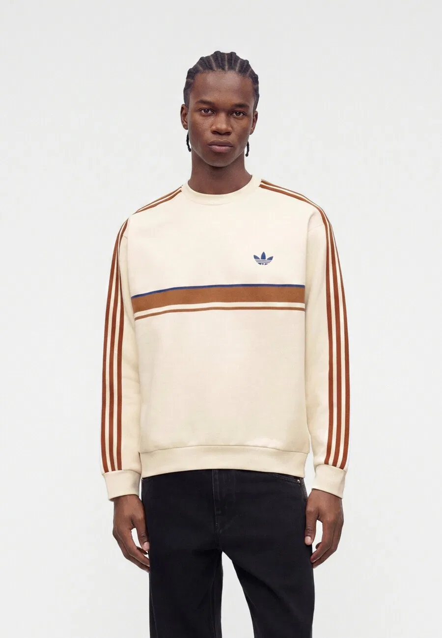 Толстовка ADIDAS ORIGINALS 'RETRO' из шерсти белого цвета — фото 2