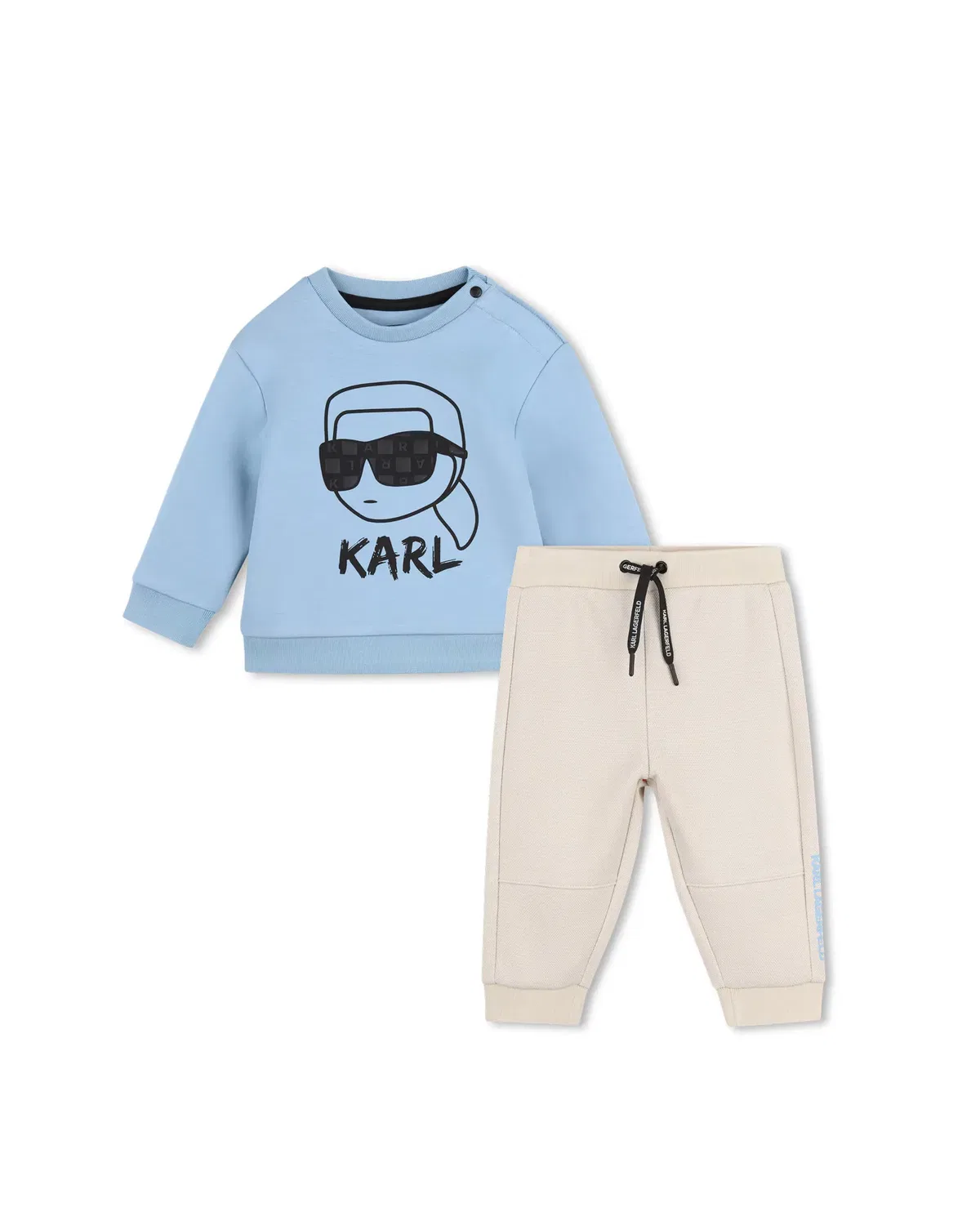 Детский комплект для мальчиков с принтом Karl Lagerfeld Kids, Azul