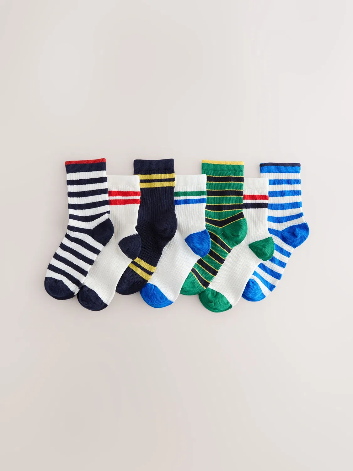 Носки Varsity Cotton Rich Stripe Socks 7 Pack Next, Varsity