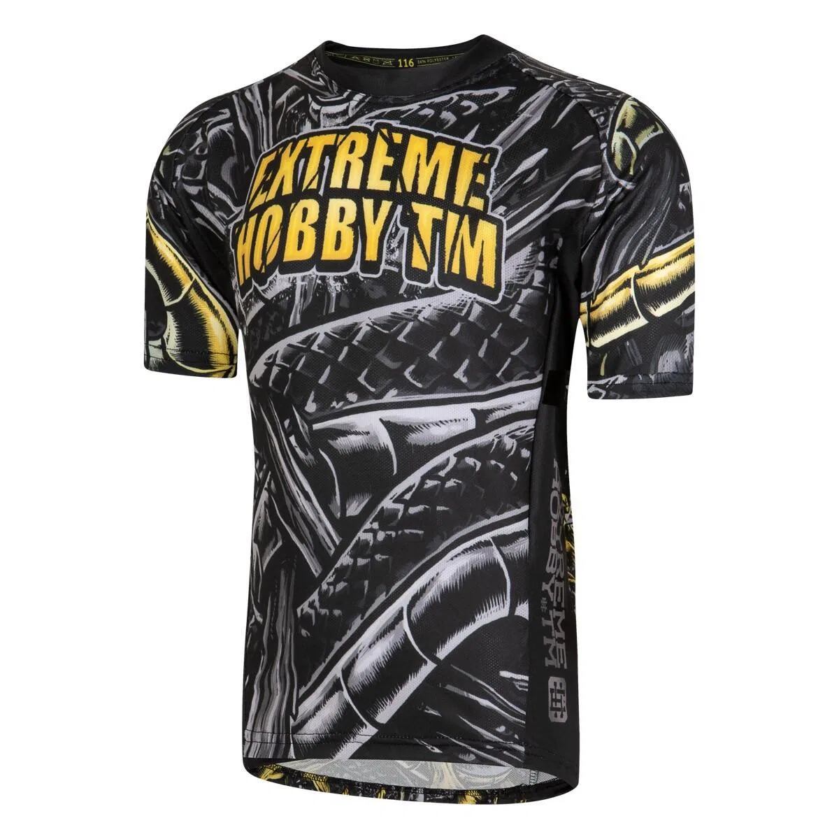 Детская термоактивная спортивная футболка с коротким рукавом BONE CRUSHER Extreme Hobby, Schwarz