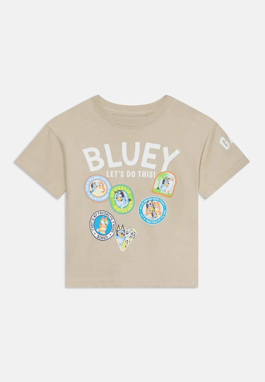 Футболка унисекс Bluey свободного кроя с принтом Gap, Cobblestone