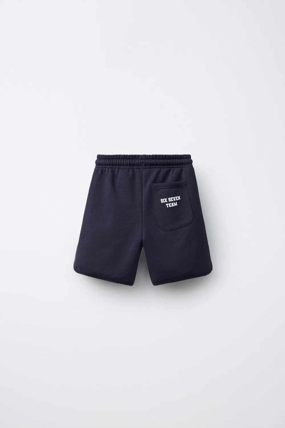 Плюшевые бермудские шорты TEAM SIX SEVEN ZARA, Navy Blue — фото 2