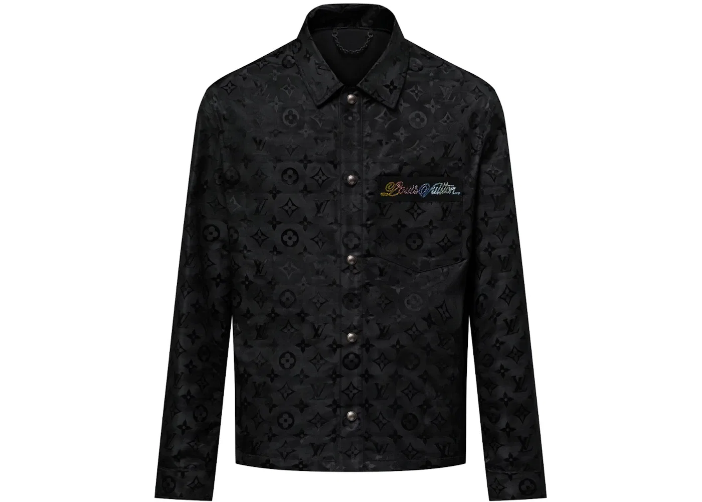Мужская рубашка с принтом Overshirt Louis Vuitton, Black