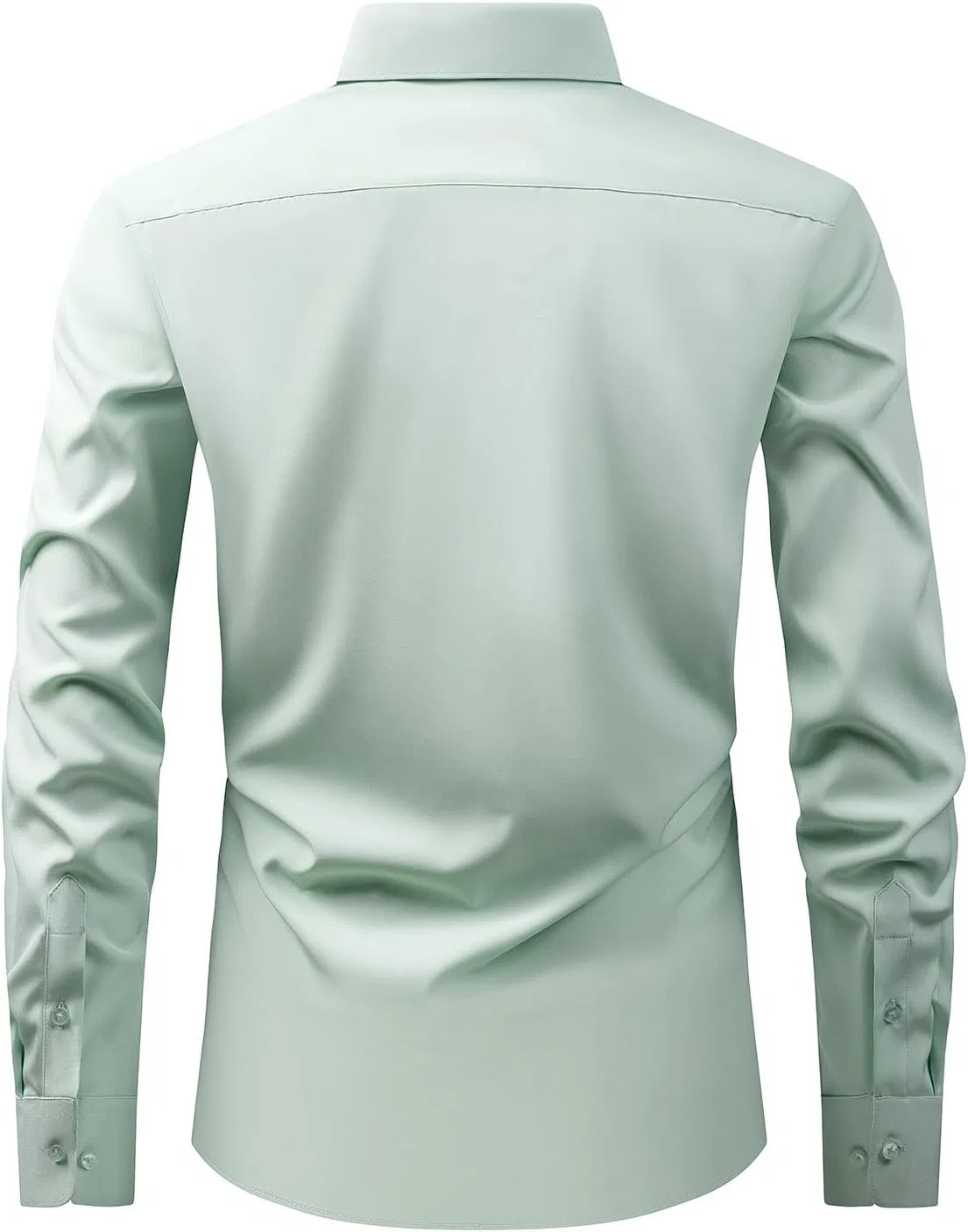 Мужская рубашка с длинным рукавом Slim Fit, светло-зелёный — фото 2