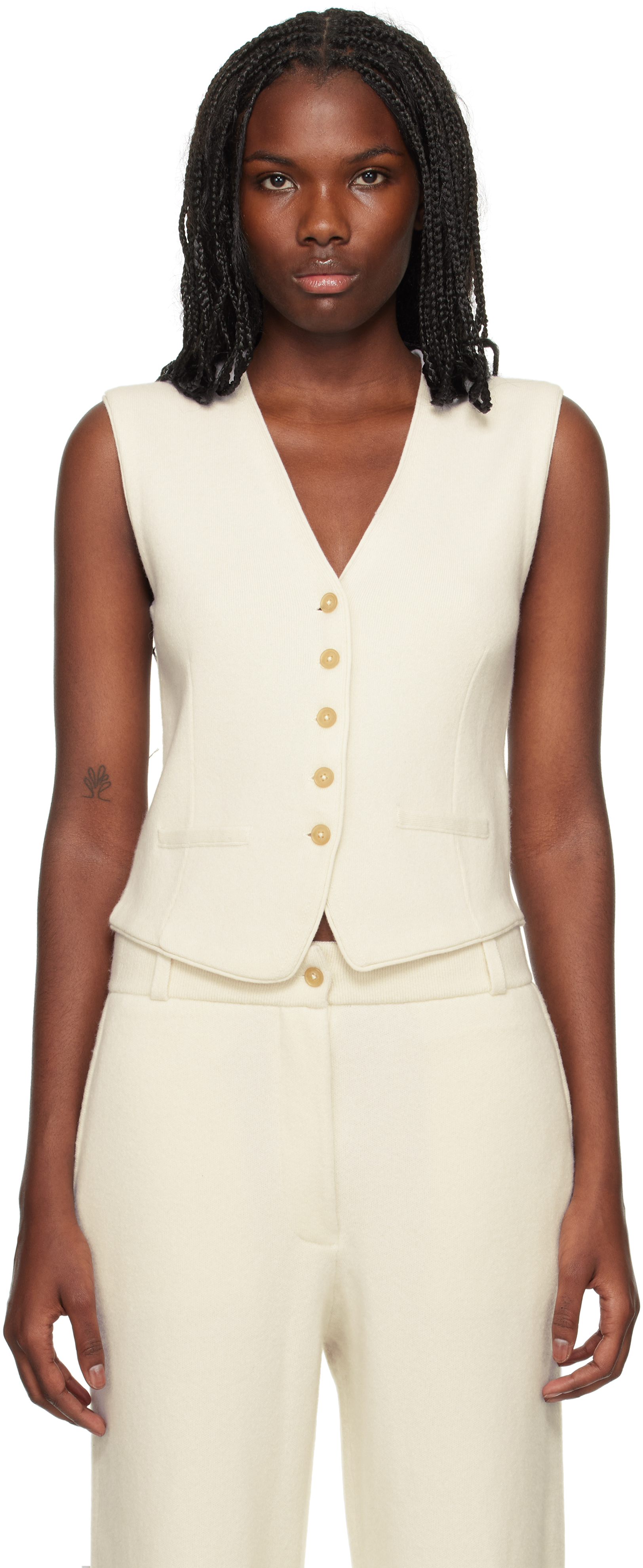 

Жилет Off-White Tailored Guest in Residence, Cream