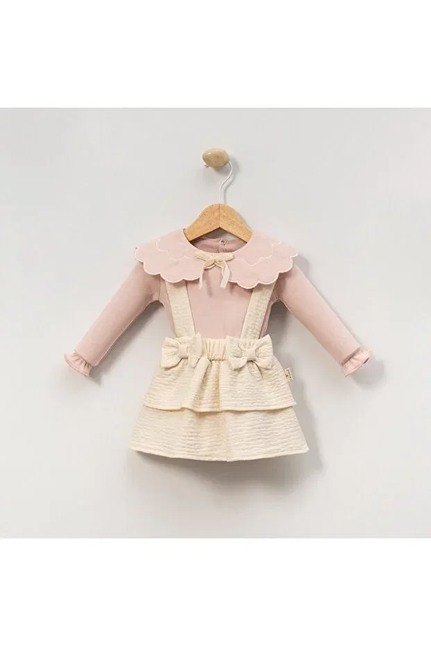 Детский комплект юбок с жаккардом для девочек Saninbaby, Ecru — фото 2