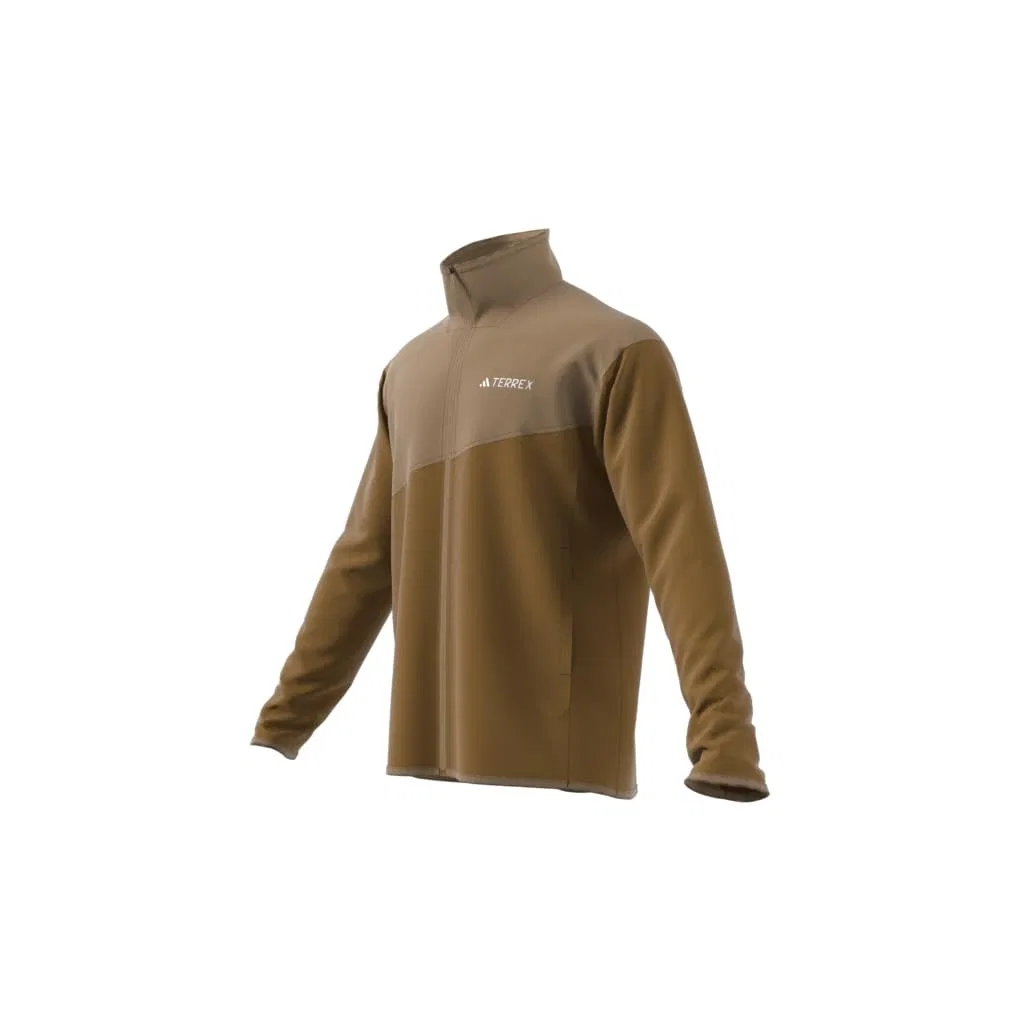 Мужская флисовая куртка с полной застёжкой-молнией Terrex Multi adidas, Bronze layer/cardboard — фото 3