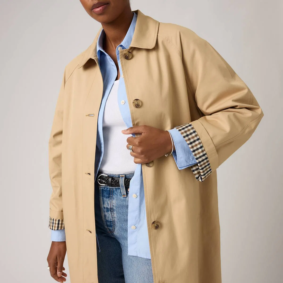 Тренч Frankie mac Levi's, Travertine - Tan — фото 2