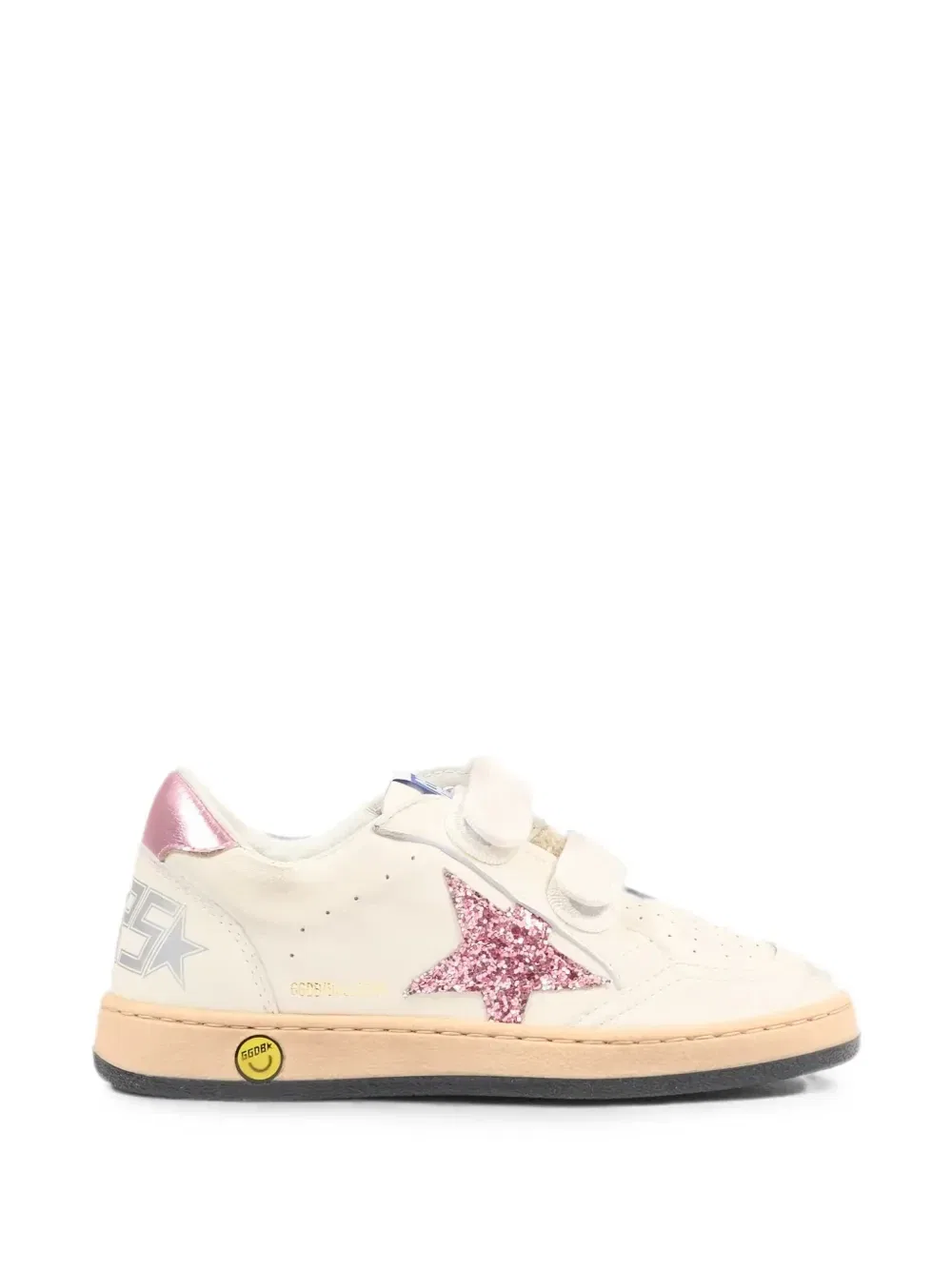 Кожаные кроссовки Ball Star Golden Goose Kids, бежевый