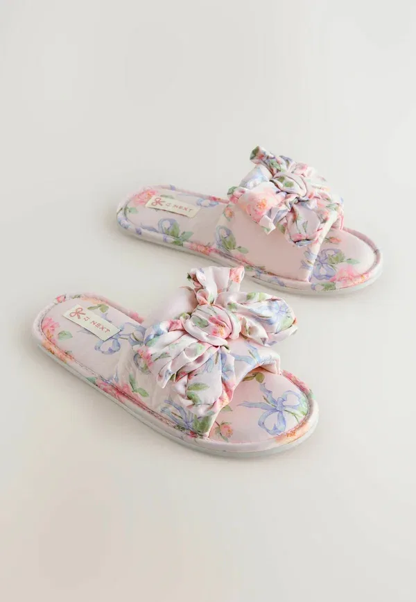 Босоножки с цветочным принтом Regular fit Next, Pink Floral, розовый — фото 2