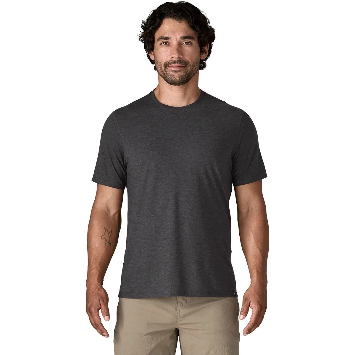 Мужская футболка с коротким рукавом с технологией Capilene Cool Trail Shirt Patagonia, Ink Black