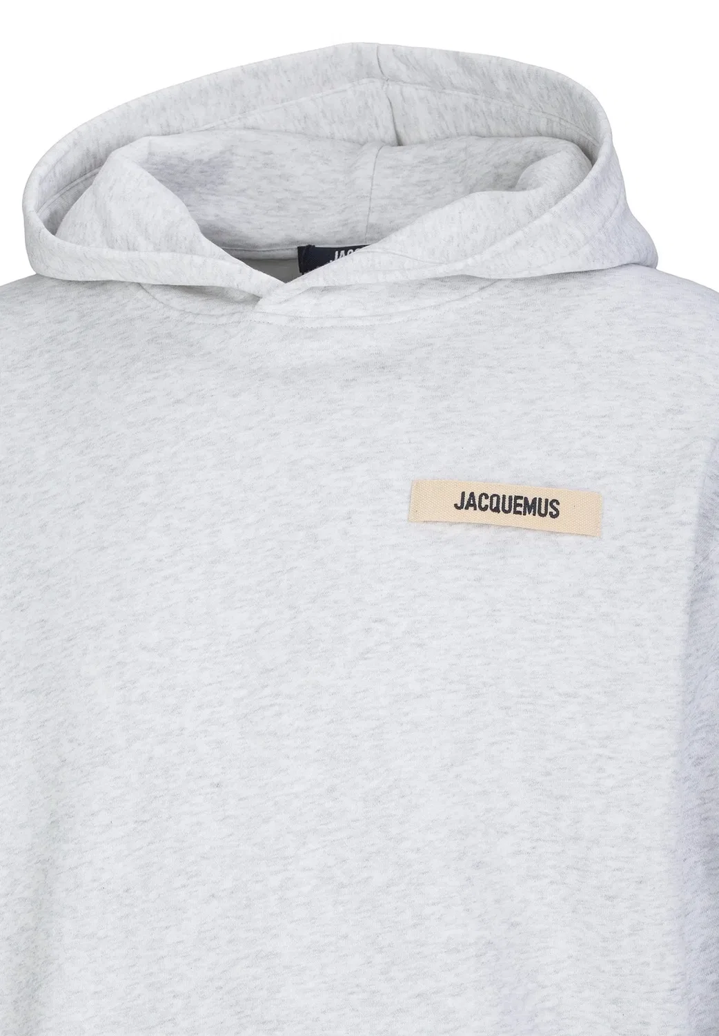 Kapuzenпуловер из крупной ткани с логотипом - толстовка с капюшоном Jacquemus, Grey — фото 3
