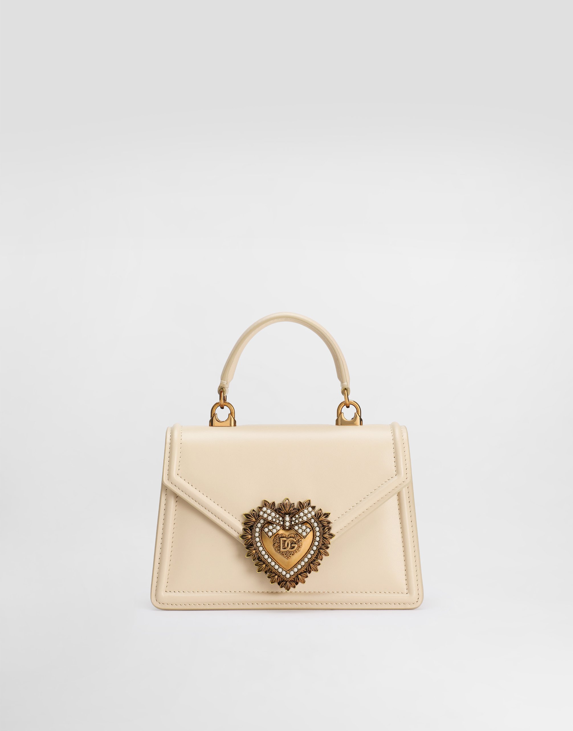 

Маленькая сумка devotion с верхней ручкой Dolce & Gabbana, кремовый