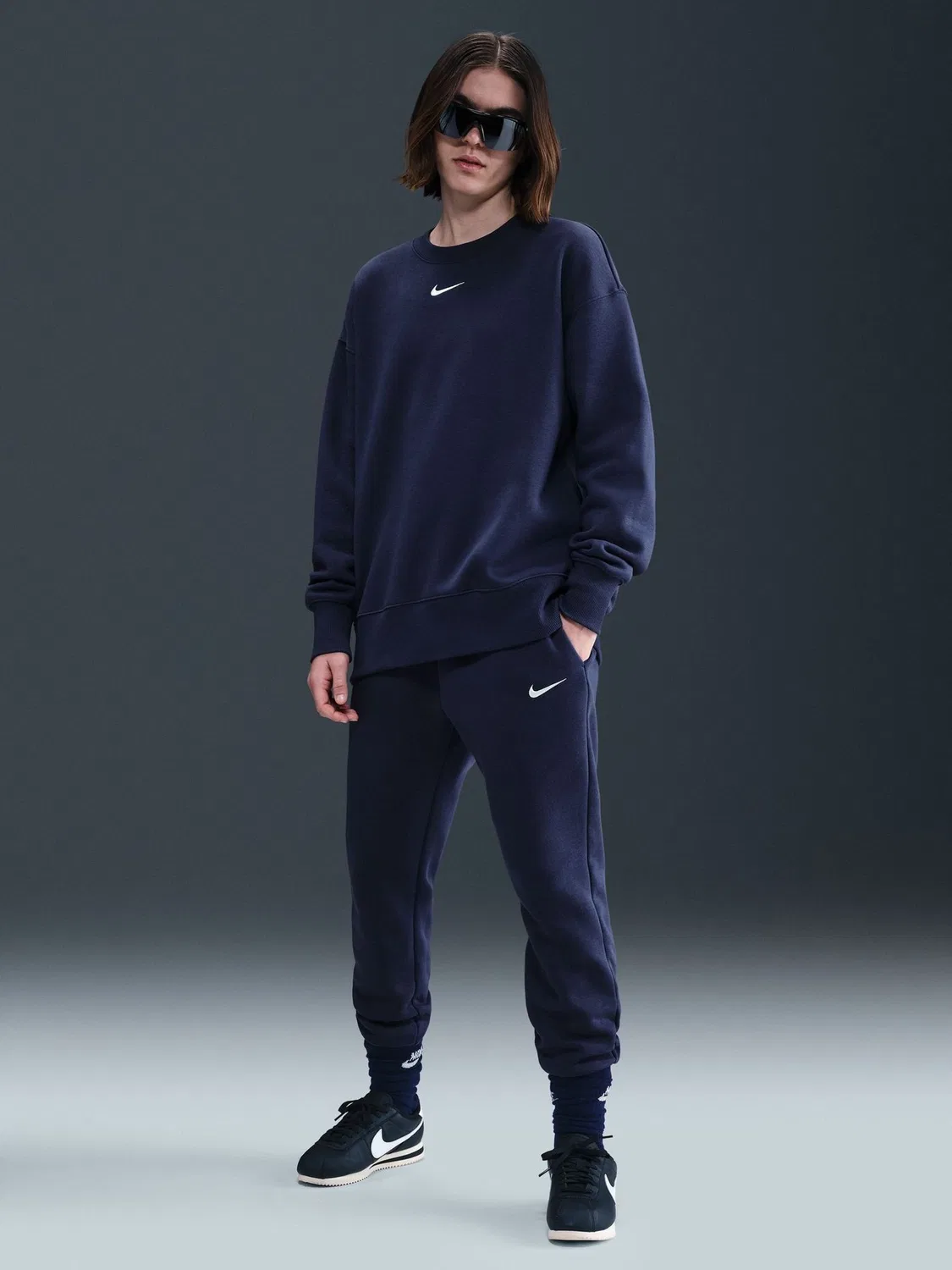 Джоггеры Nike Phoenix Fleece, Midnight Navy